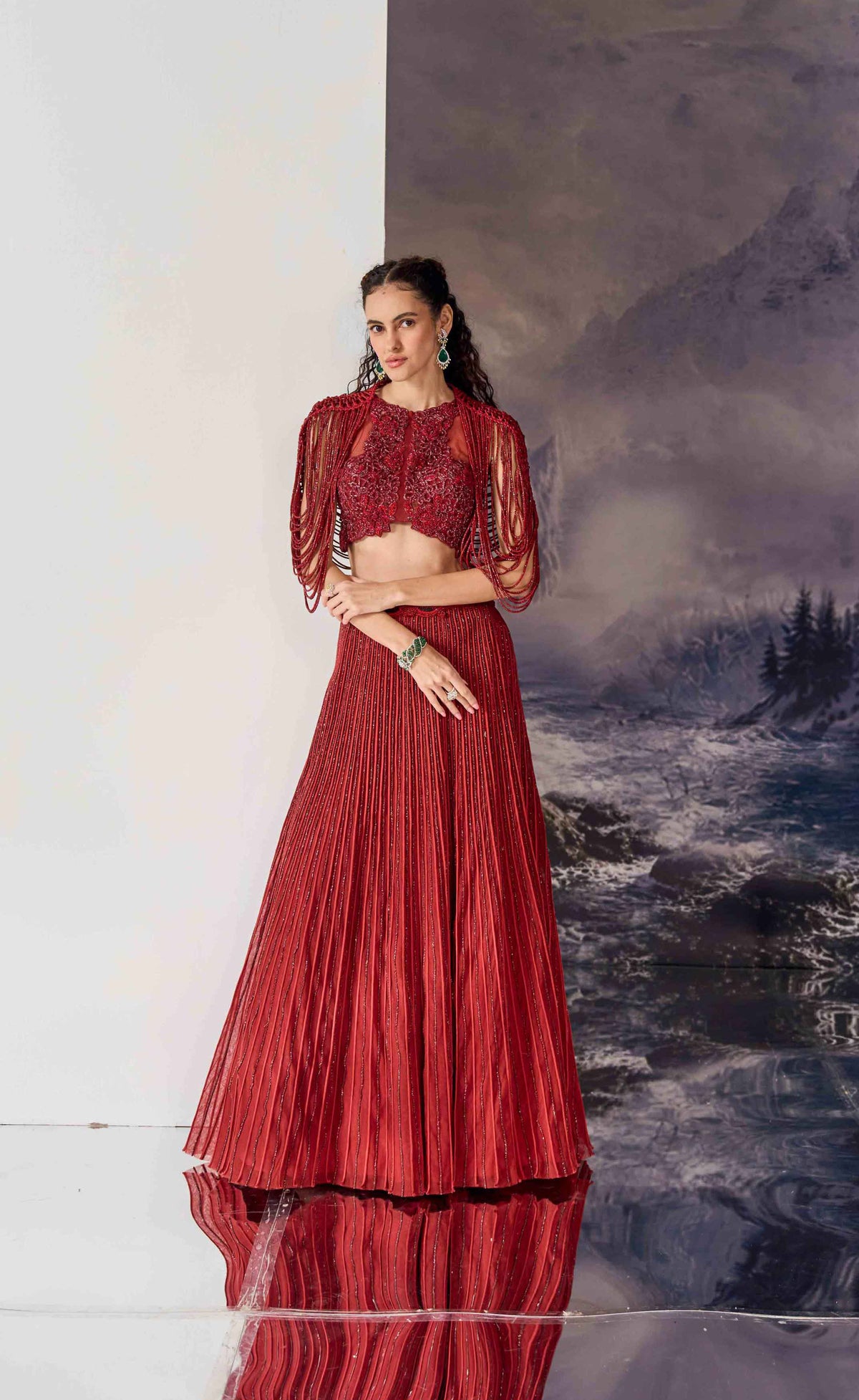 Scarlett Beaded Lehenga Set