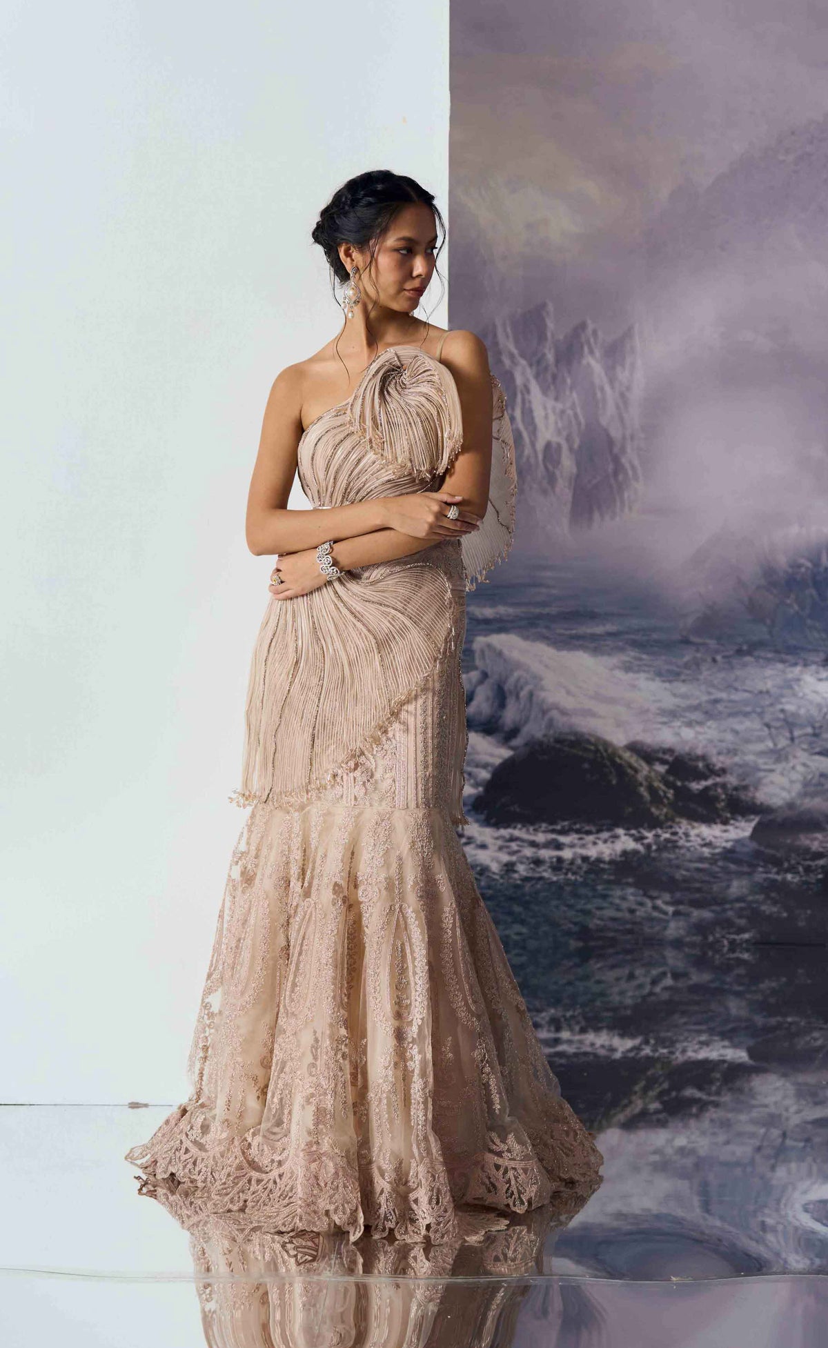 Elysia Swirl Gown