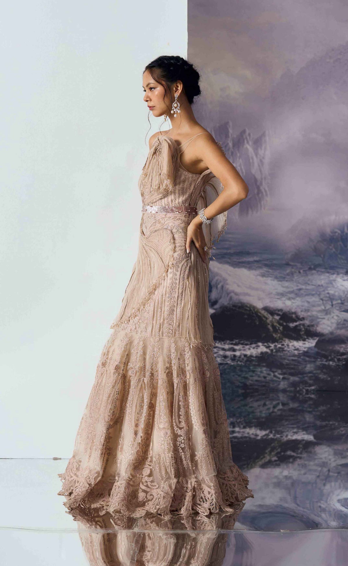 Elysia Swirl Gown