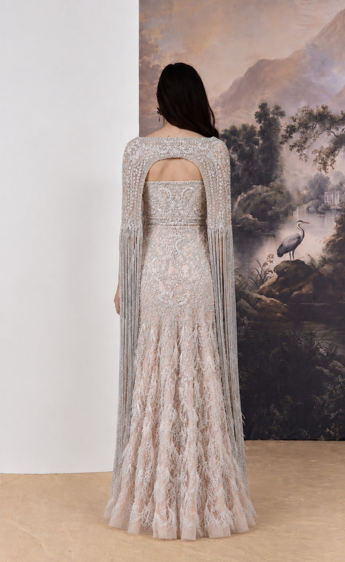 Celestia Feather Gown