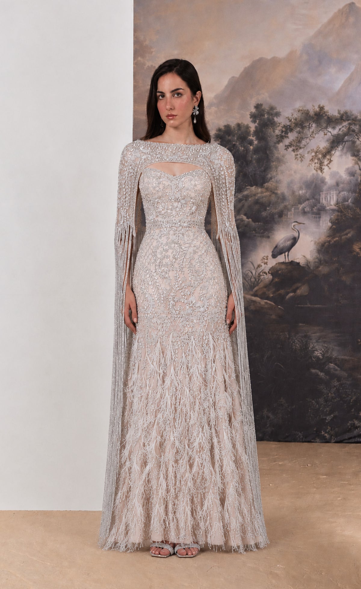Celestia Feather Gown