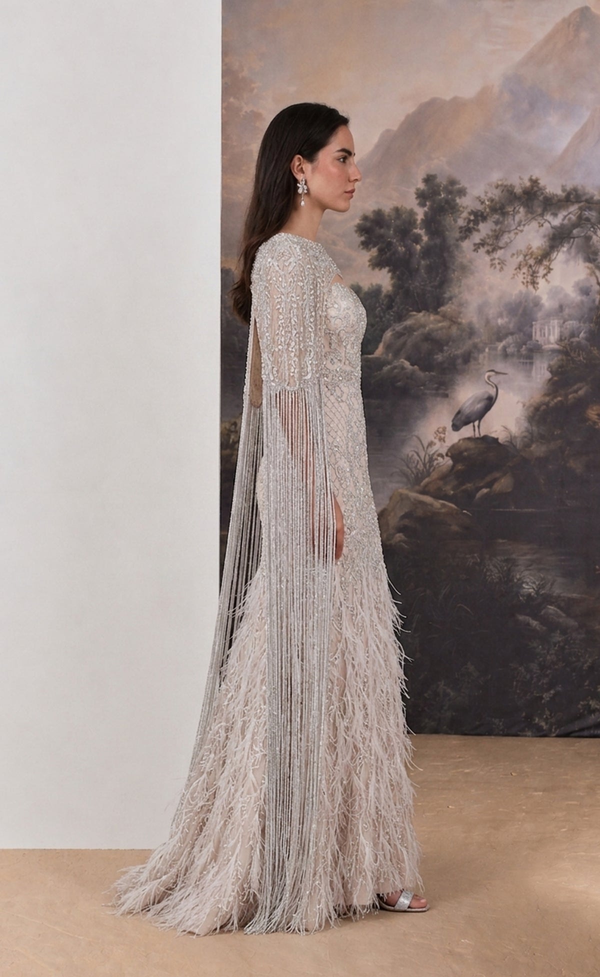 Celestia Feather Gown