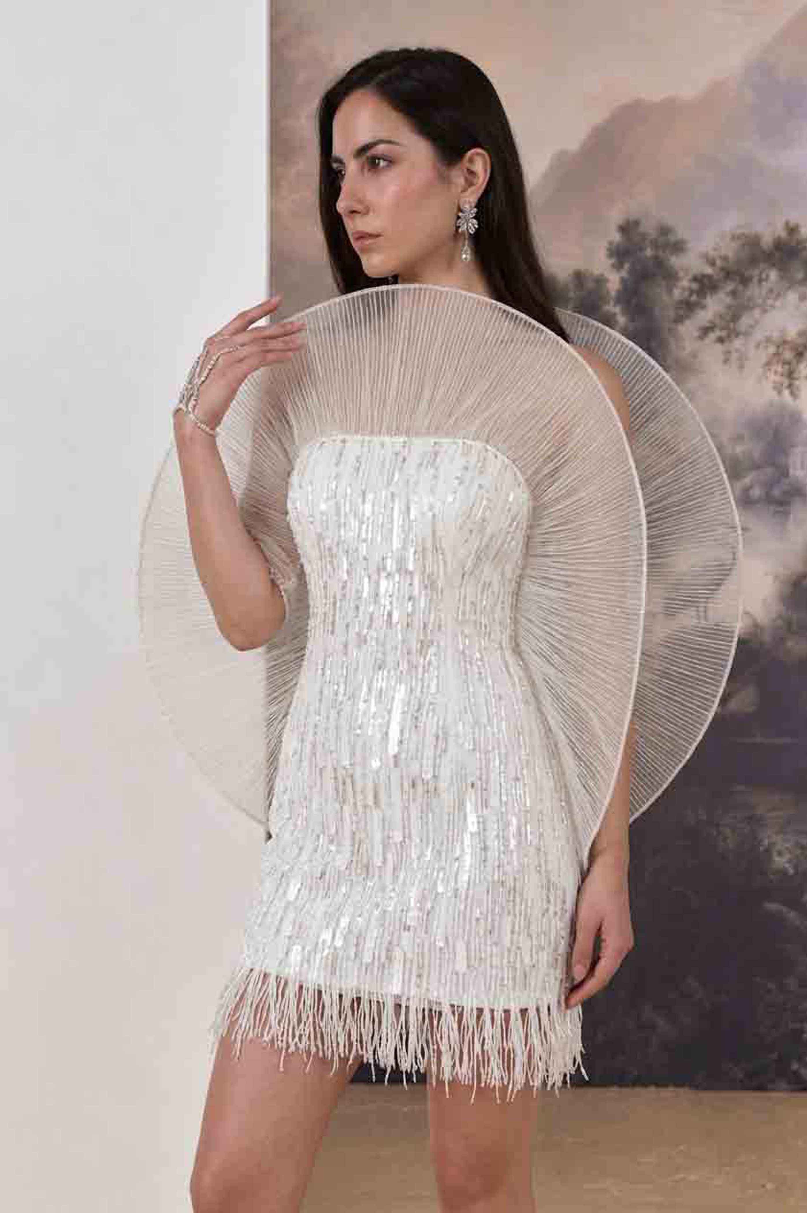 Paillettes and fringe