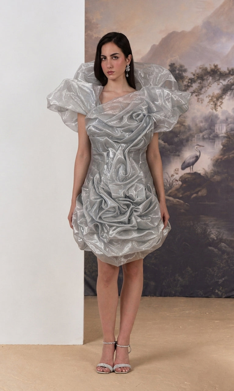 Lunaria Sculpted Mini Dress