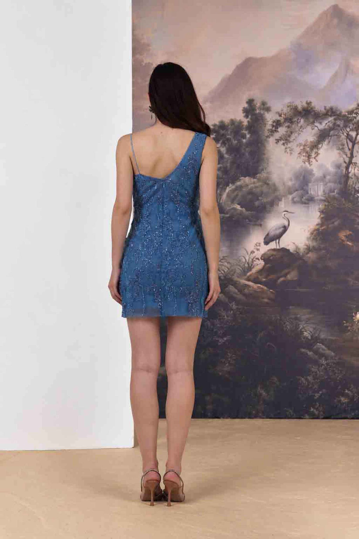 Marina Rosette Mini Dress