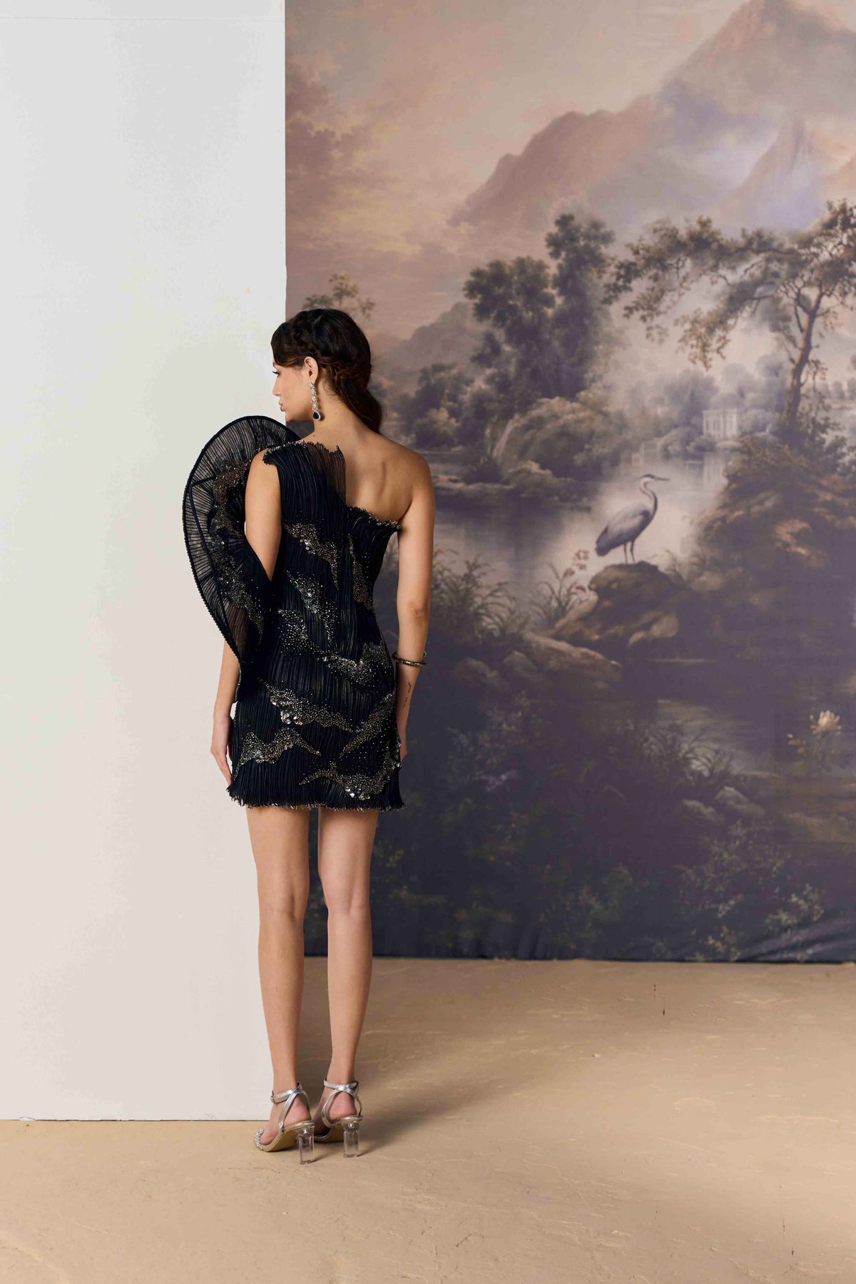 Astral Asymmetric Cocktail Dress
