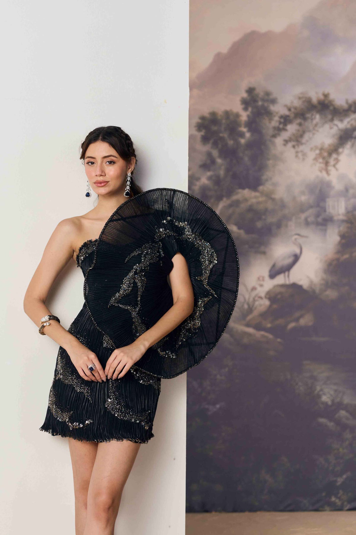 Astral Asymmetric Cocktail Dress