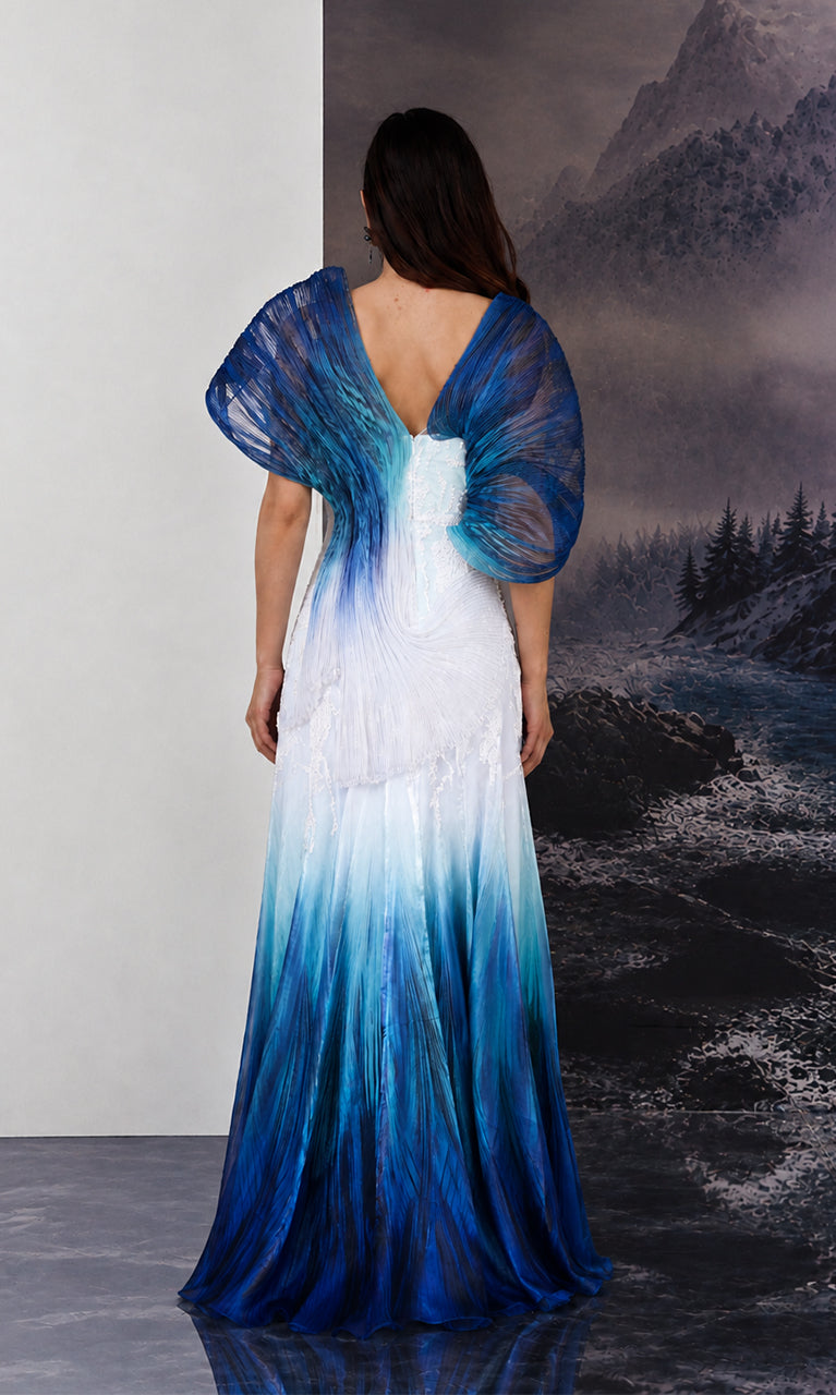 Calypso Ombré Sculpted Gown