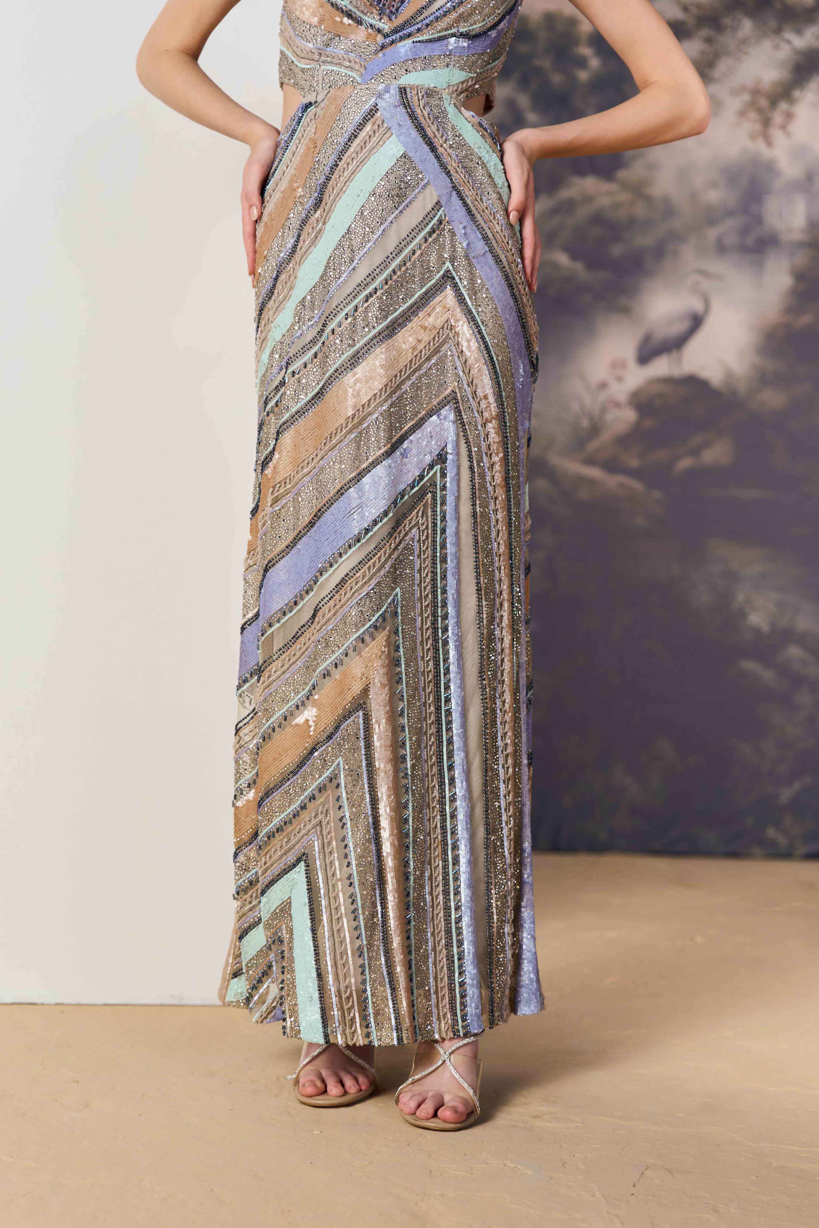 The chevron, bead by bead