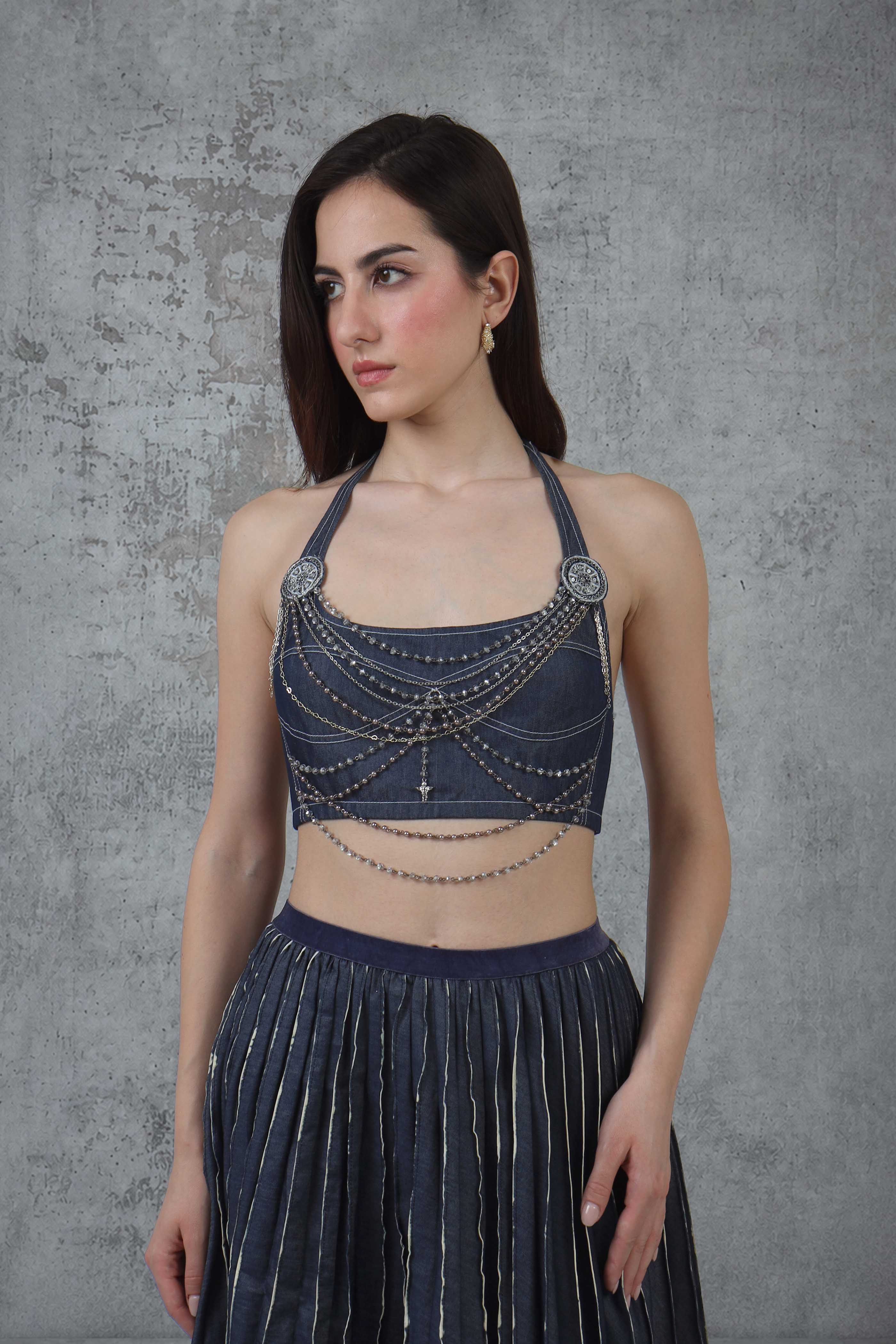 Chains and brooch