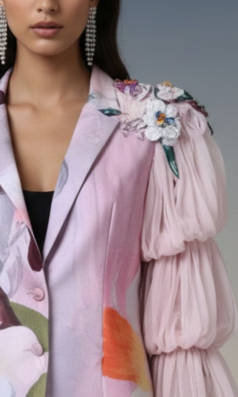 Print and tulle