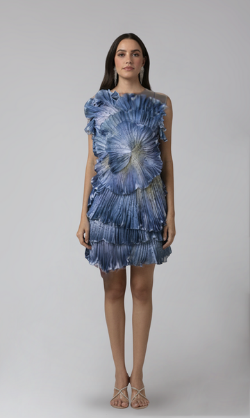 geisha designs fringed mini dress Geisha Designs Fringed Mini Dress