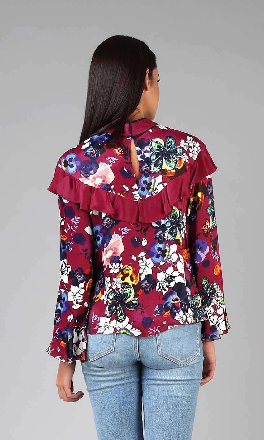 Caroline Ruffle Top