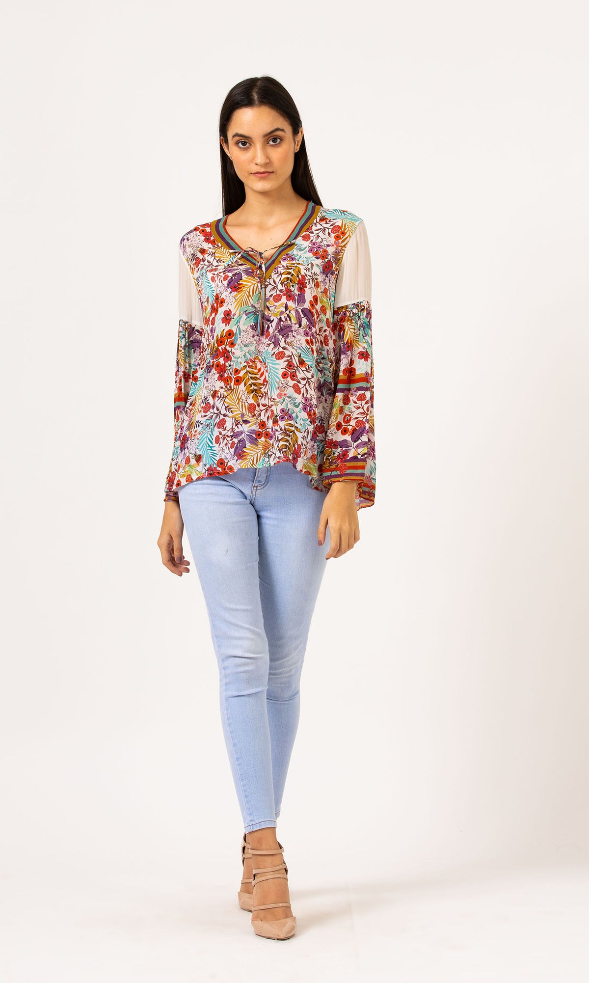 Fun Floral Boho Blouse