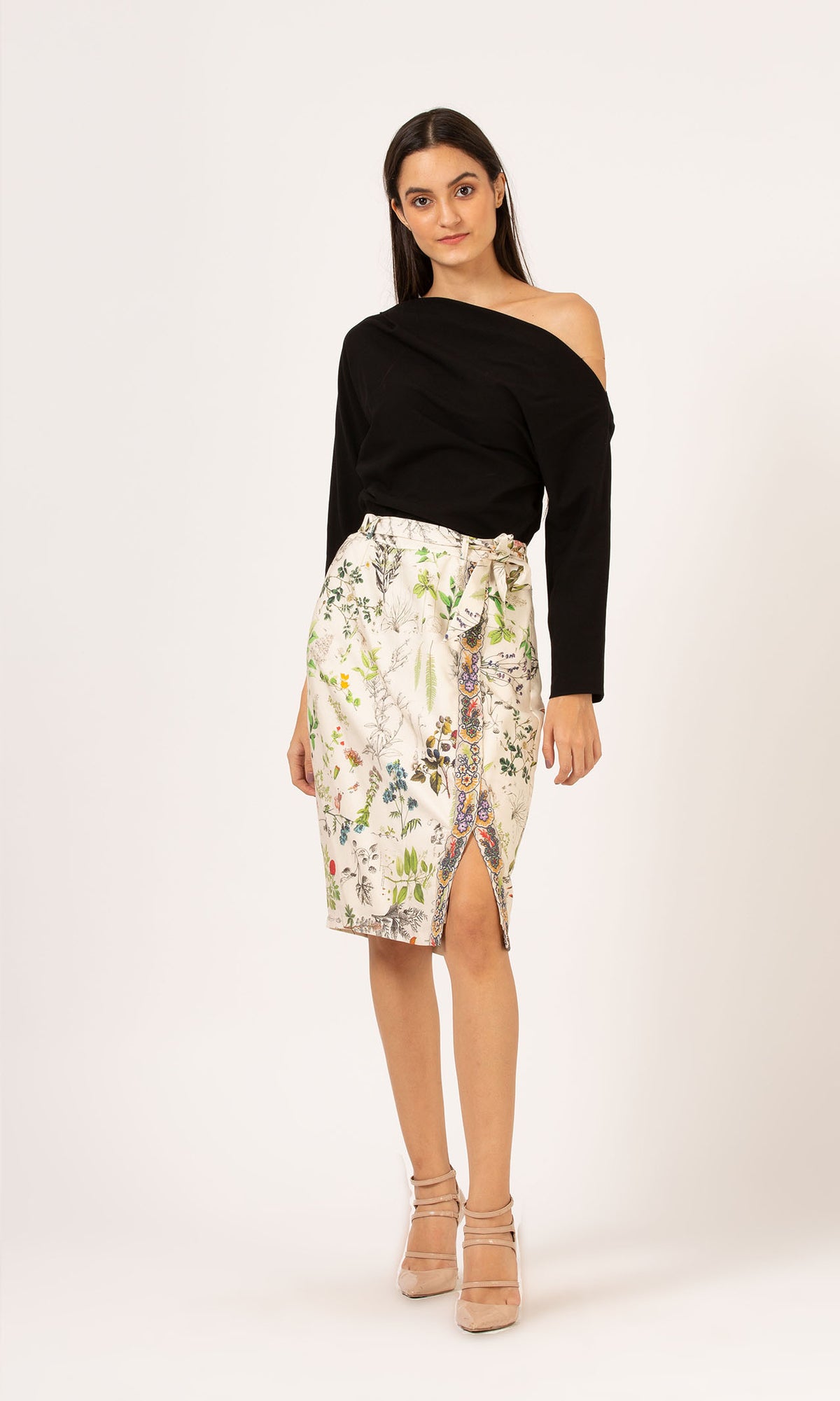 Nature Journal Tie up Skirt