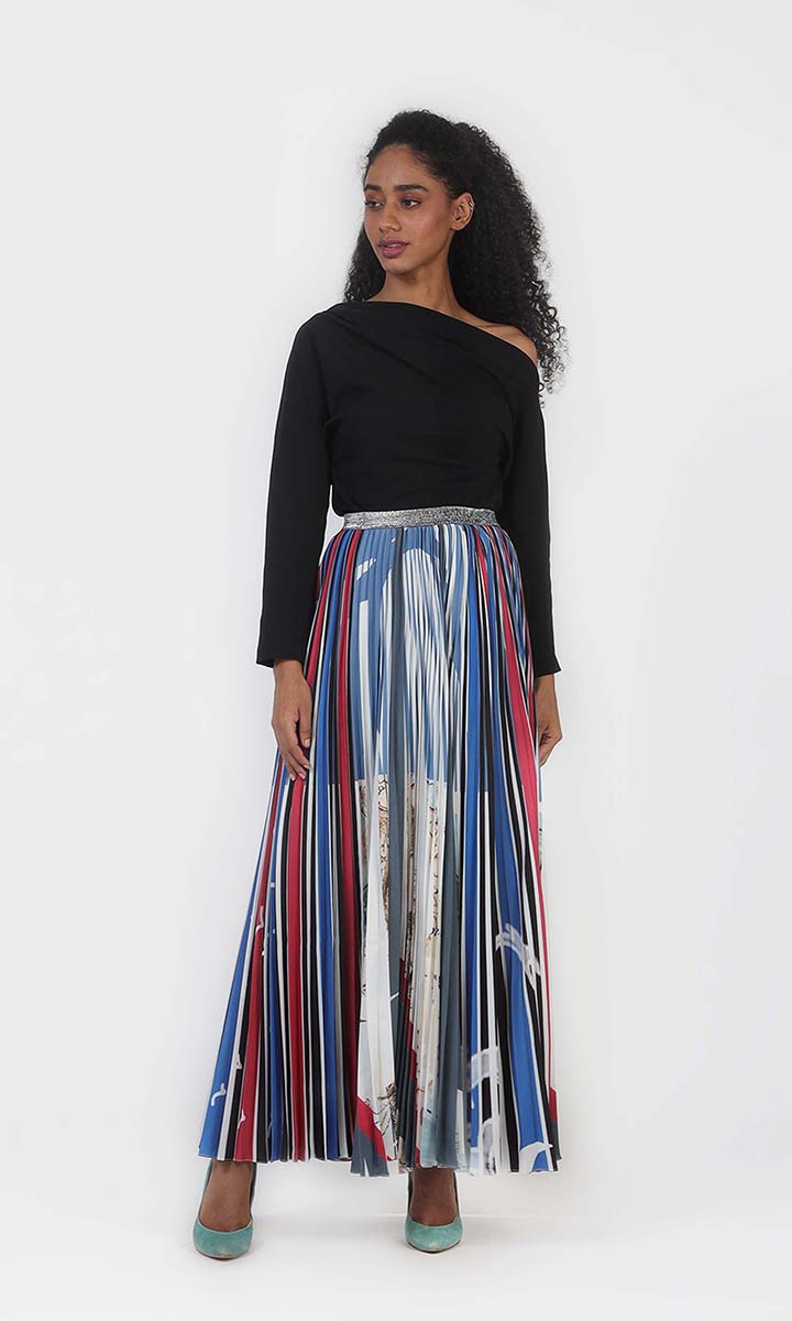 Pleated stripes