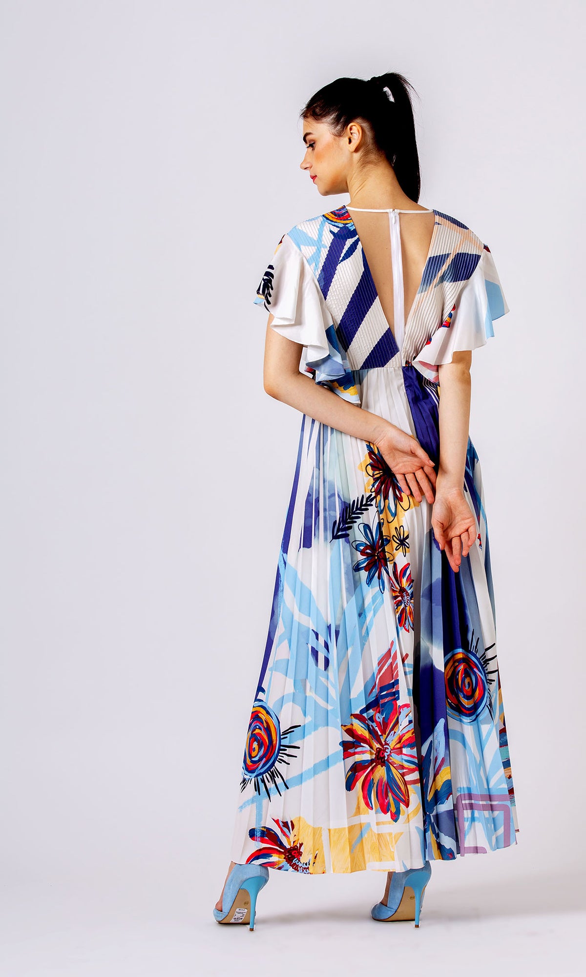 Sketchy Floral Maxi Dress