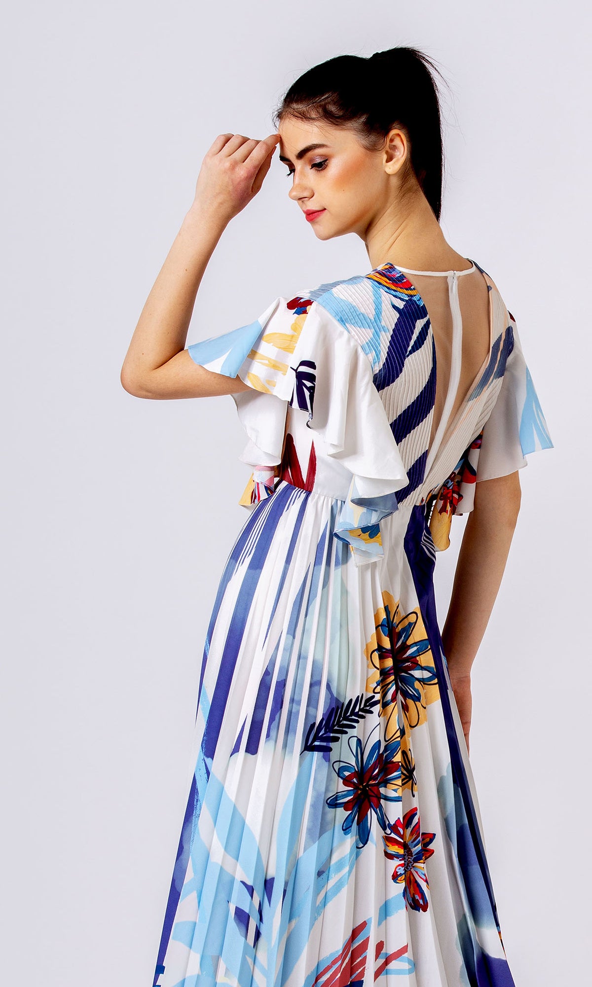 Sketchy Floral Maxi Dress