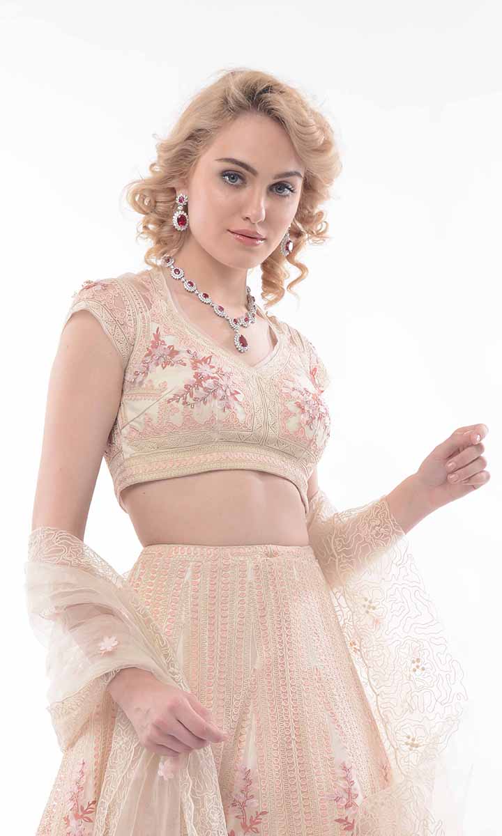 Ivy Goddess Hand Embroidered Lehenga Set