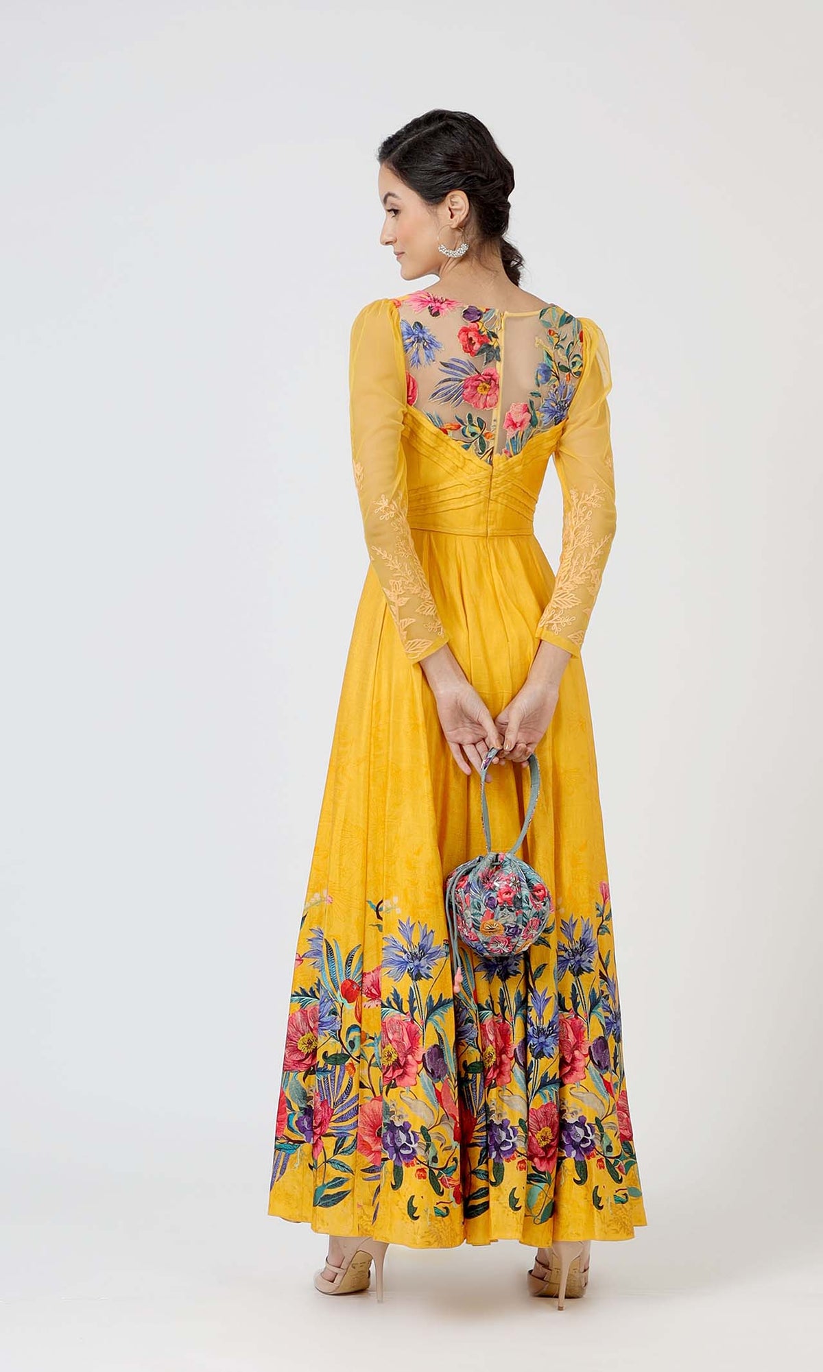 Marigold Floral Anarkali