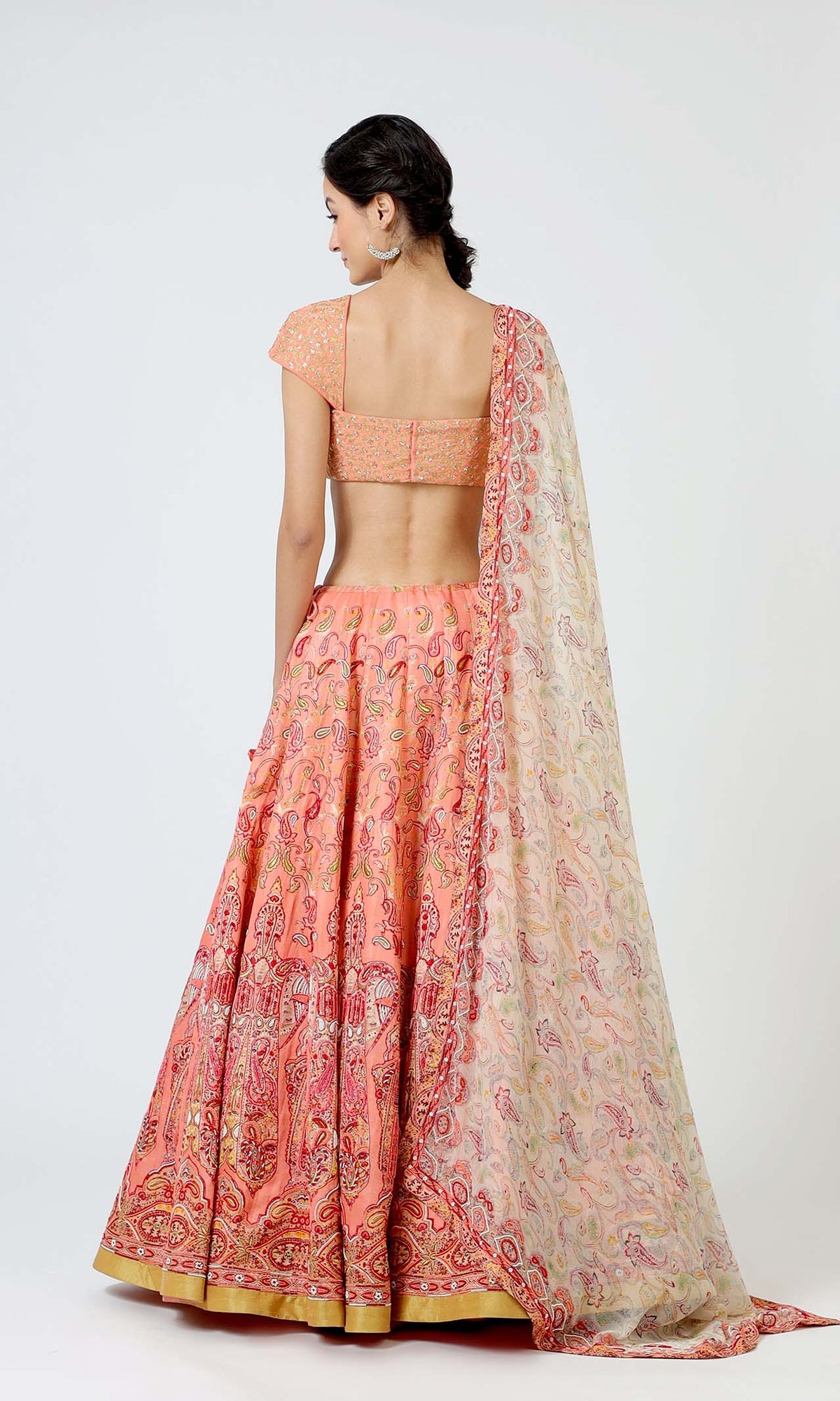 Pretty in Peach Lehenga Set