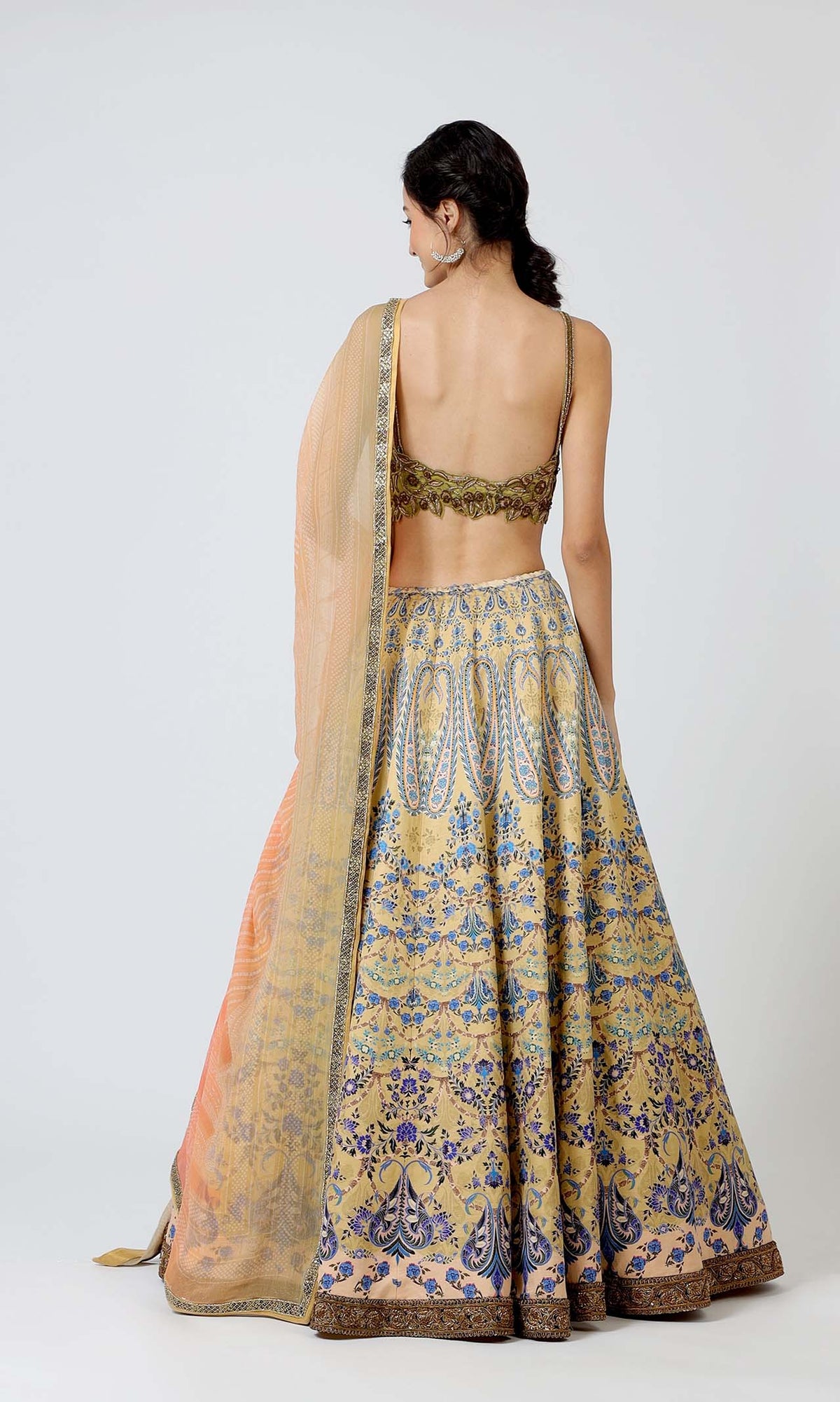Olivia Paisley Delicate Embroidered Lehenga Set