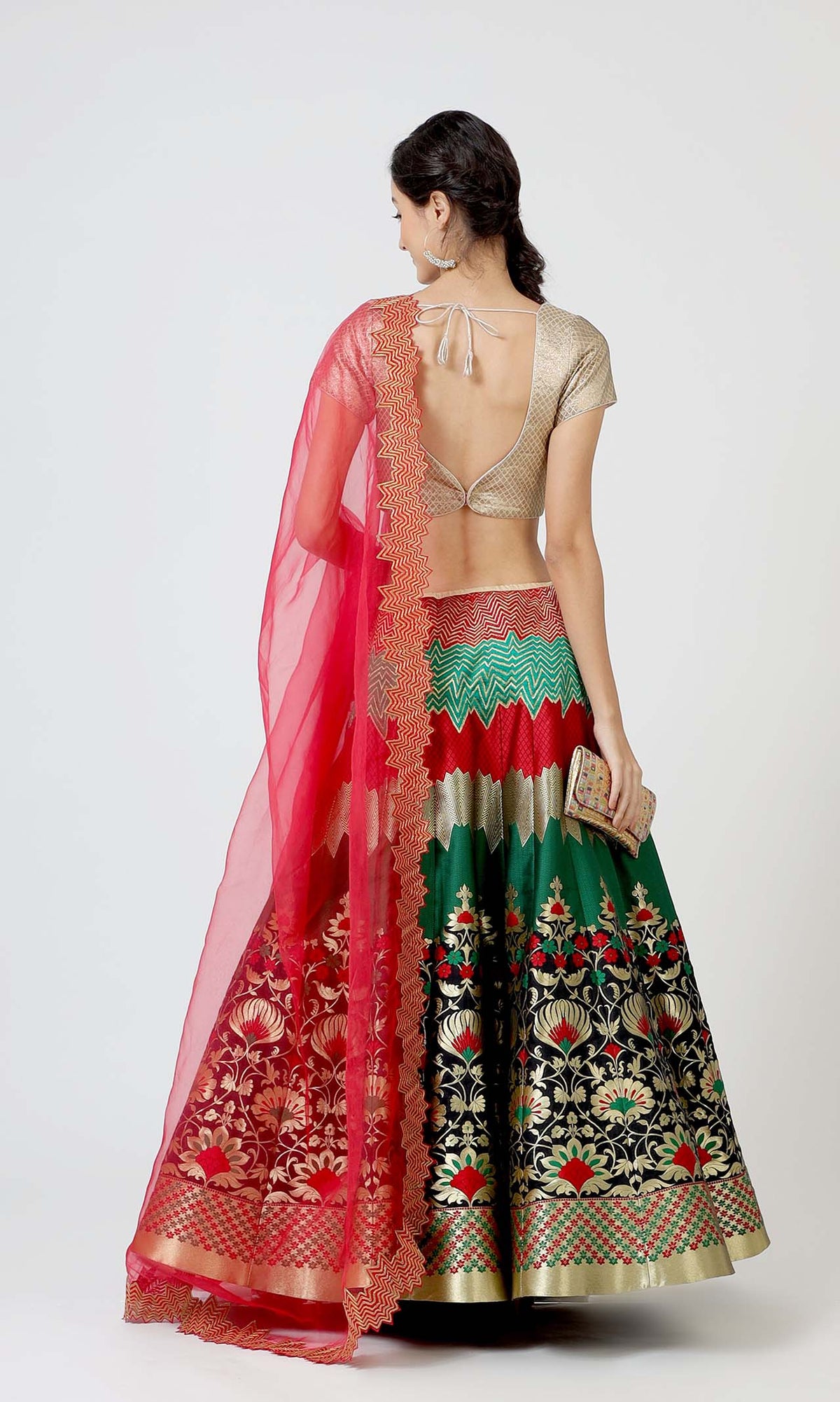 Iris Brocade Lehenga Set