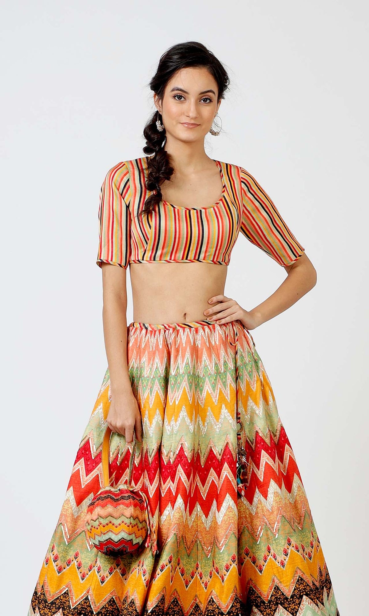 Marguerite Play of Colour Lehenga Set