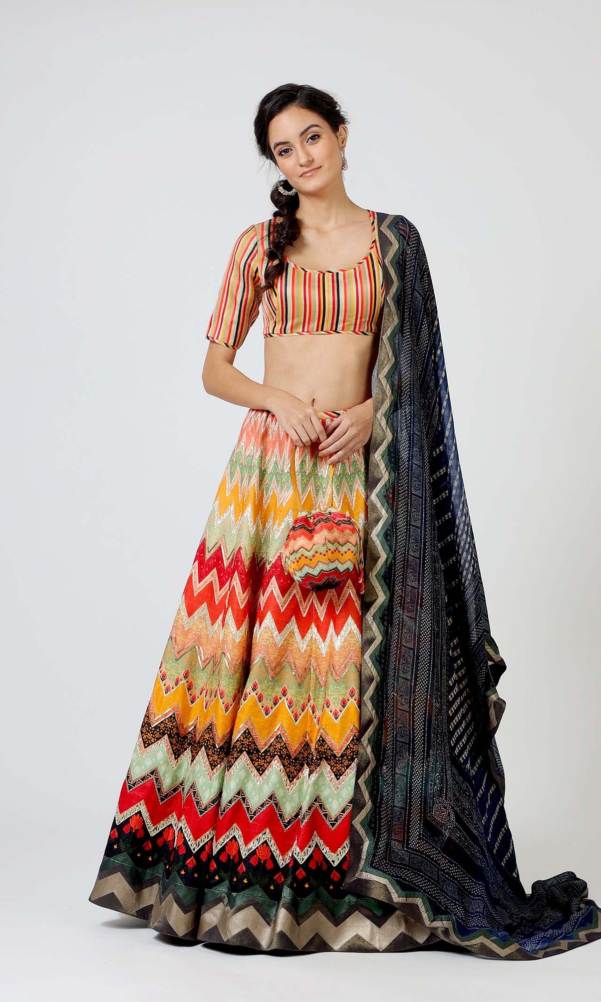 Marguerite Play of Colour Lehenga Set