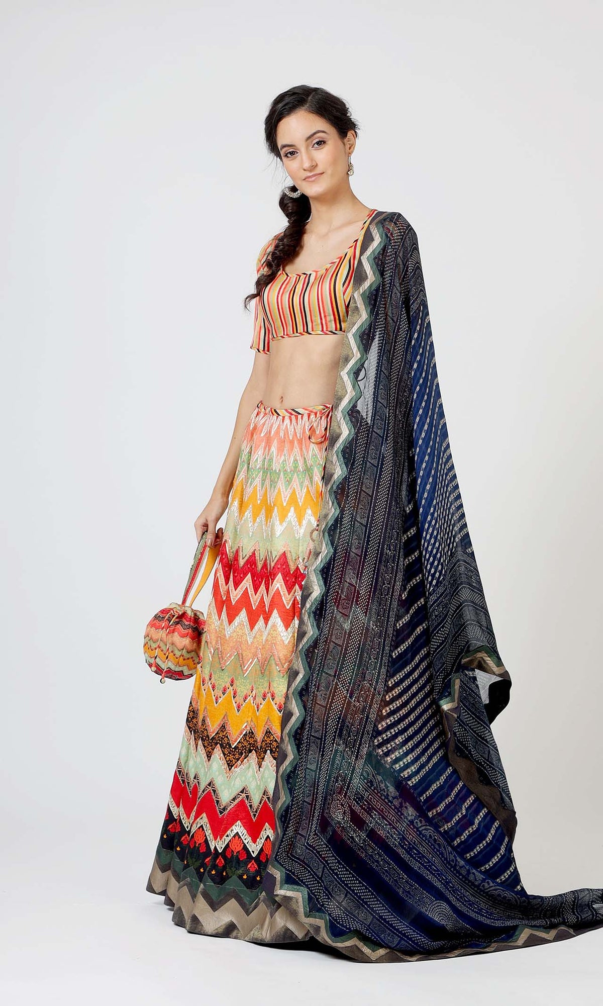 Marguerite Play of Colour Lehenga Set