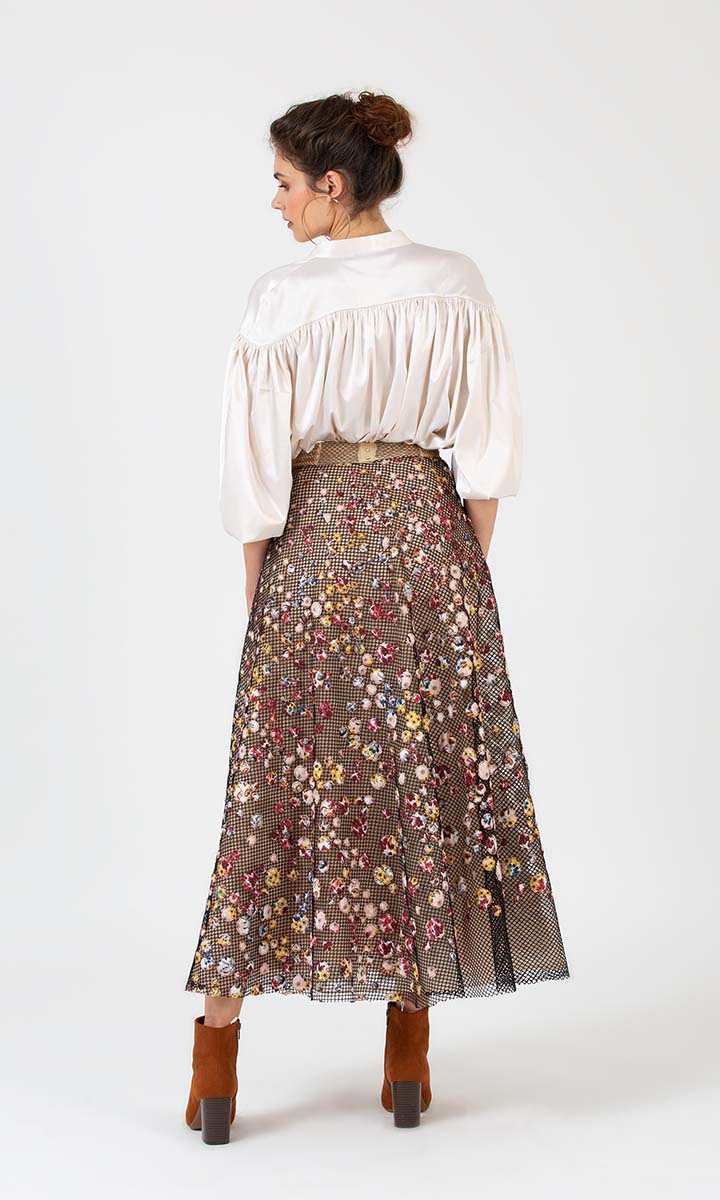 Laser Mesh Skirt