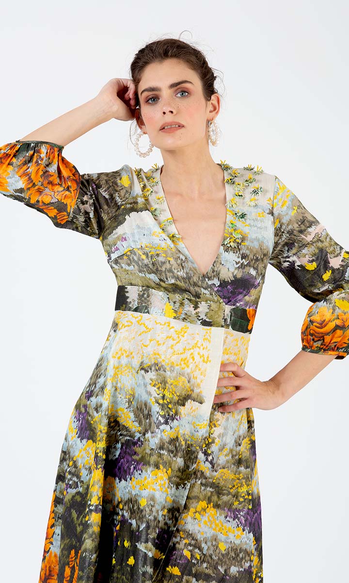 Meadow Embroidered Midi