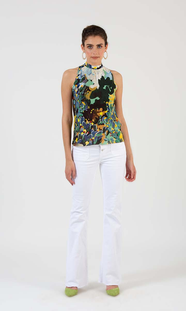 Sleeveless Cacti Top