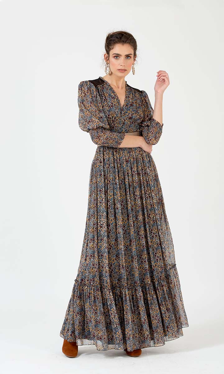 Ditsy Print Country Style Maxi