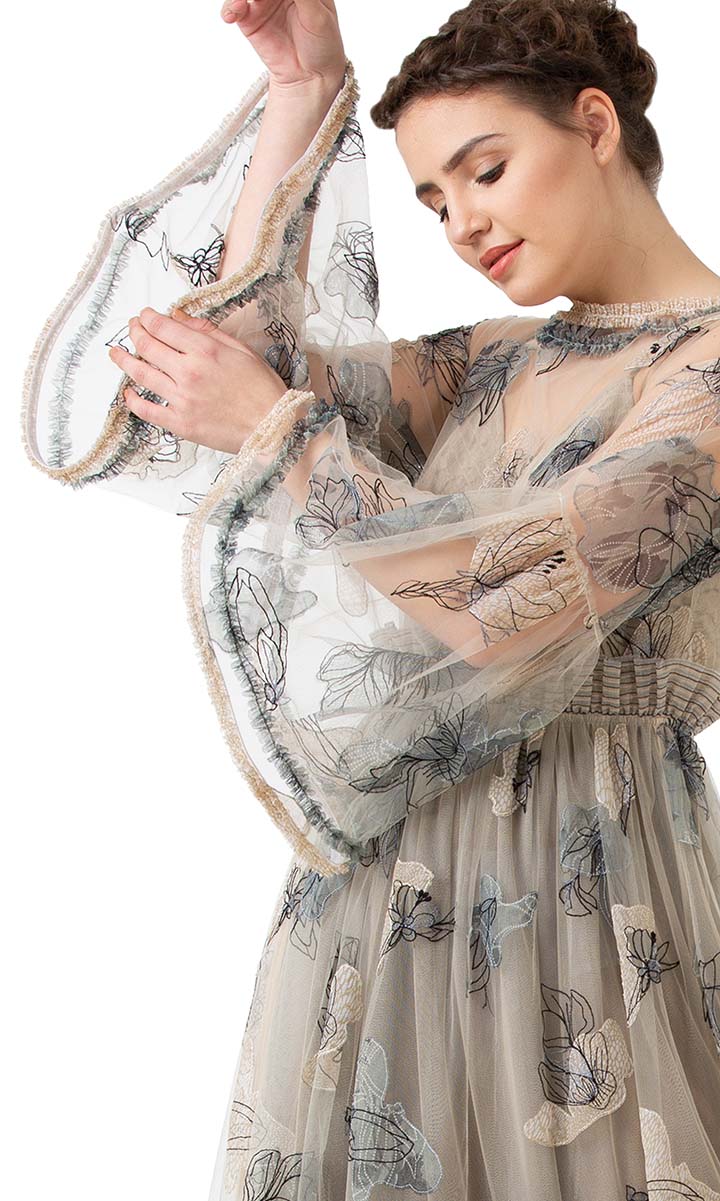 Embroidered outlines