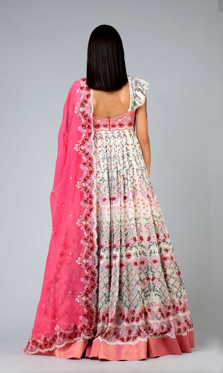 Tania Fuchsia Anarkali