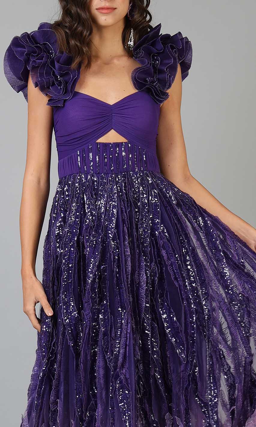 Sequins and leaves