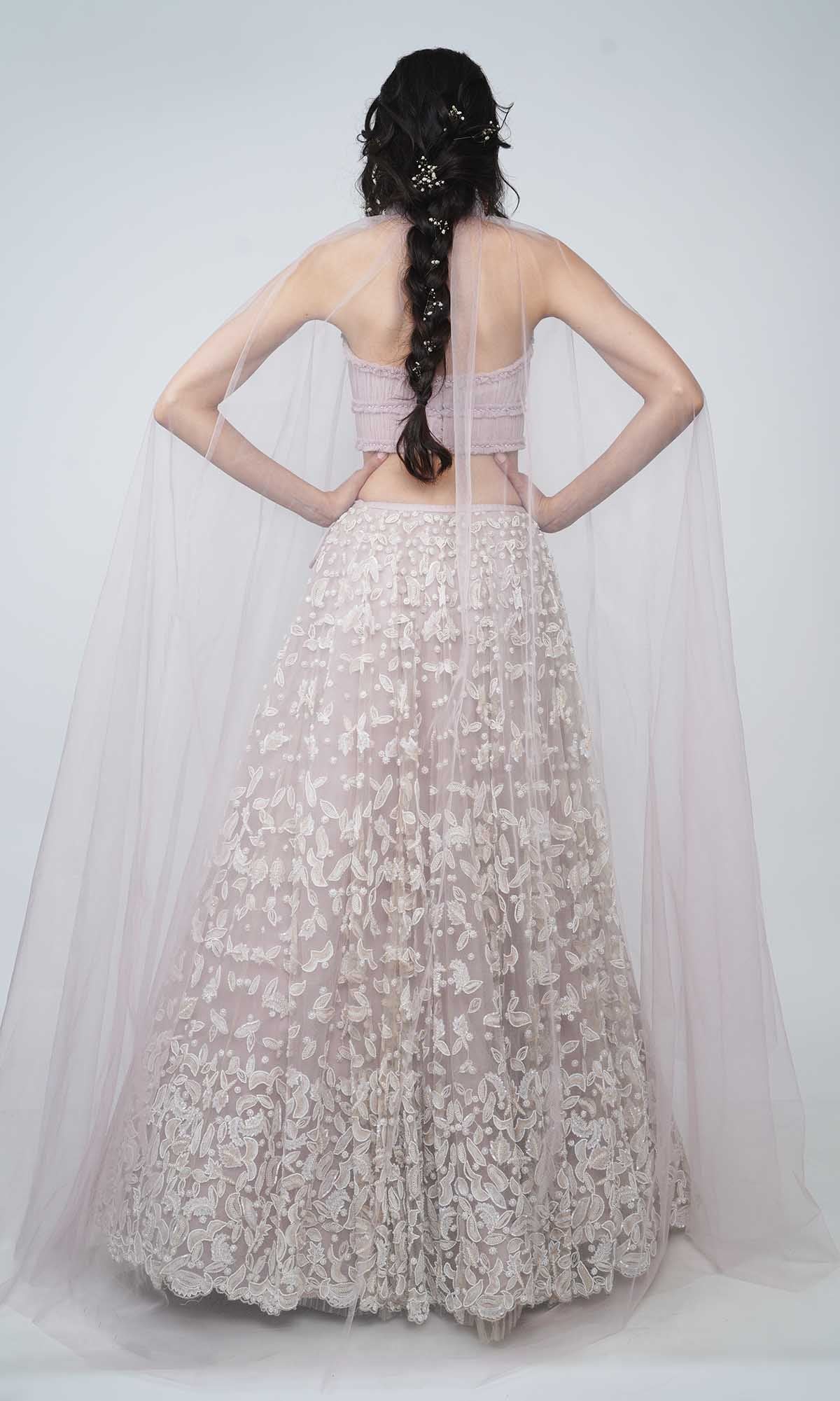 Genevieve Embroidered Lilac Lehenga