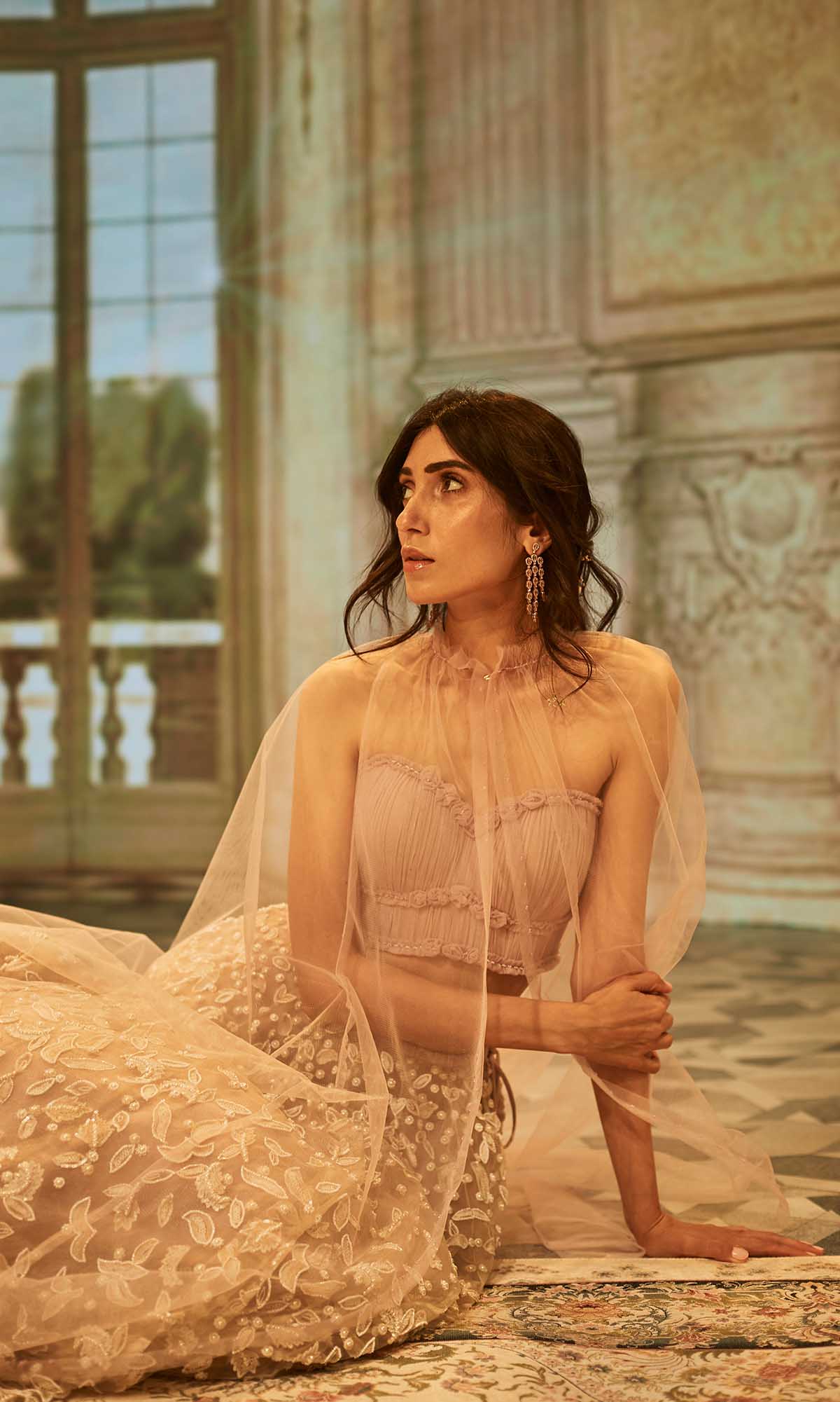 Genevieve Embroidered Lilac Lehenga