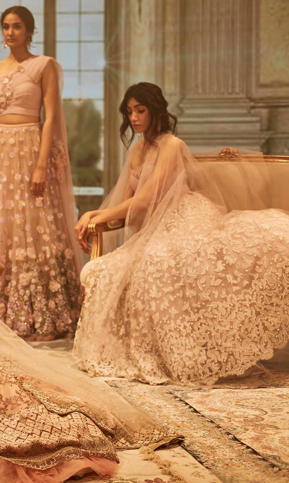 Genevieve Embroidered Lilac Lehenga