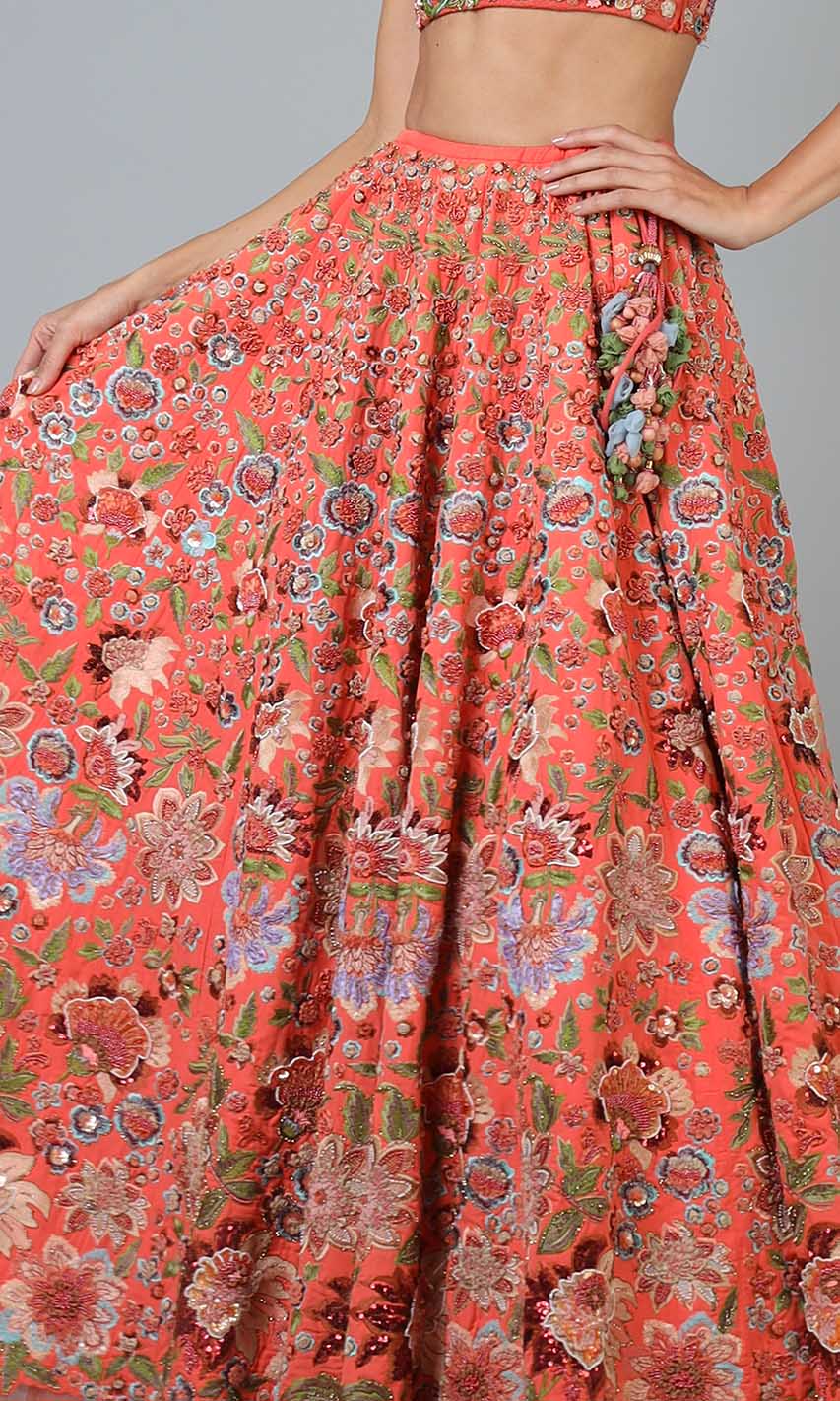 Talia Floral Lehenga with Jacket