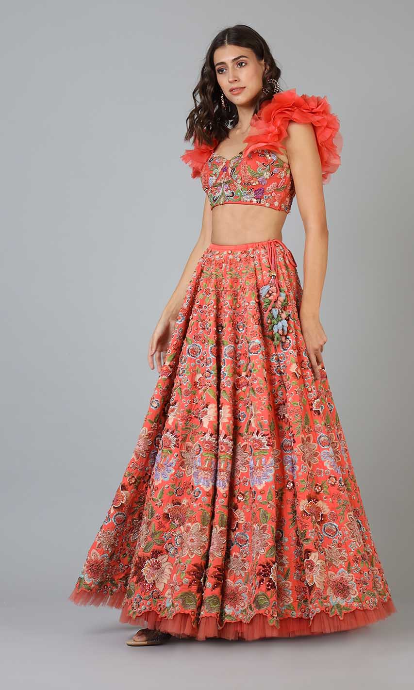 Talia Floral Lehenga Set