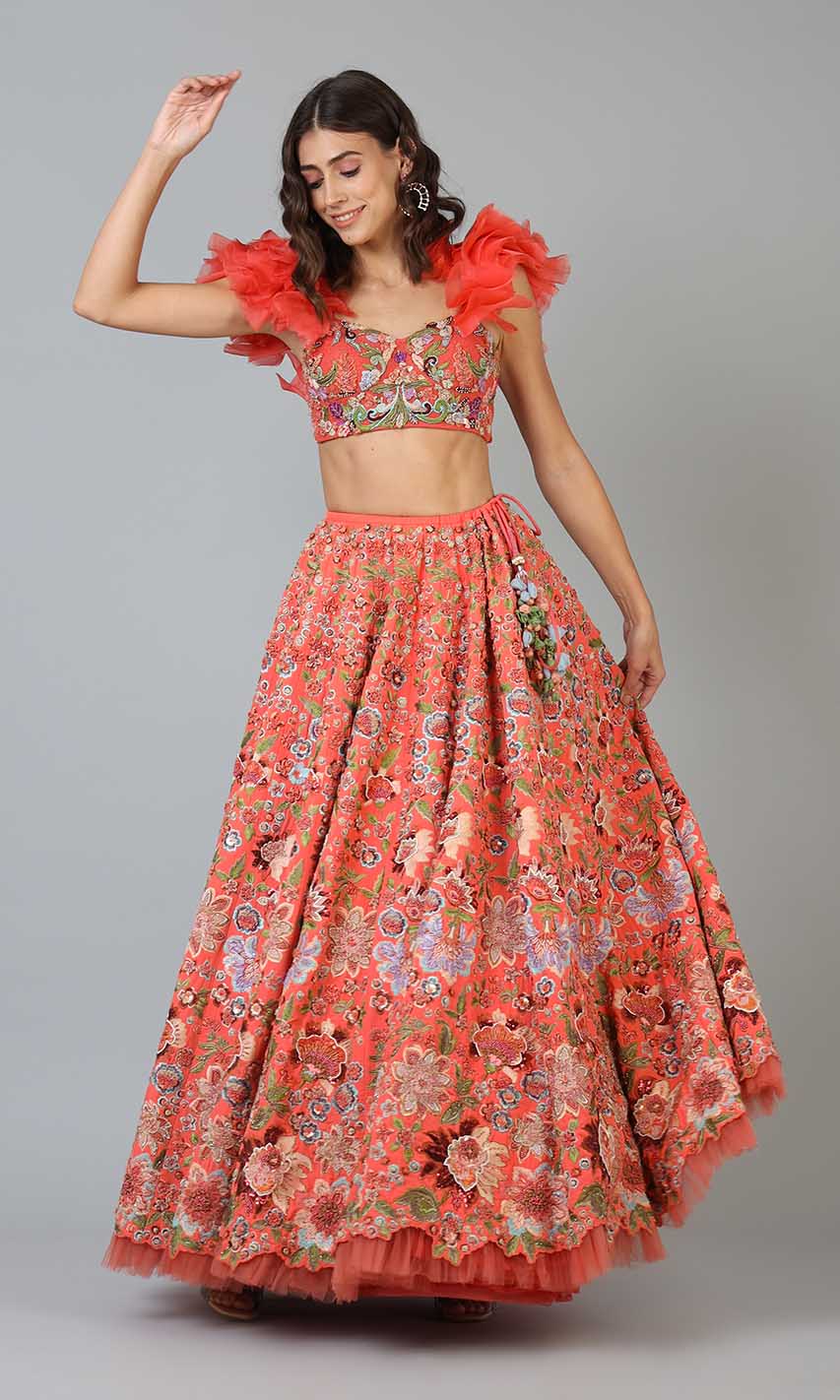 Talia Floral Lehenga Set