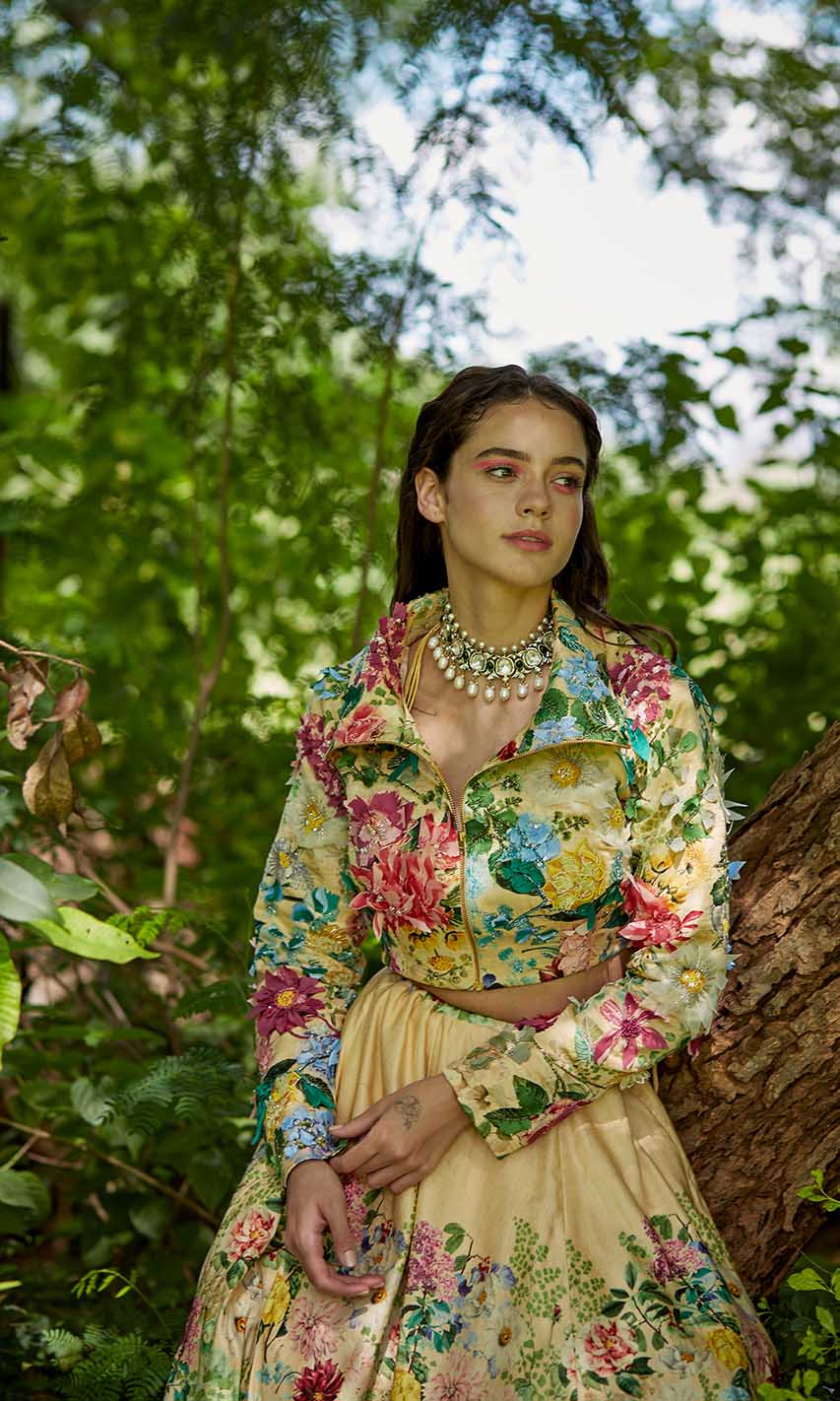 Maia Floral Lehenga with Jacket