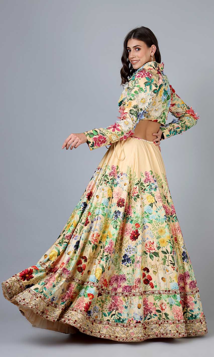 Maia Floral Lehenga with Jacket
