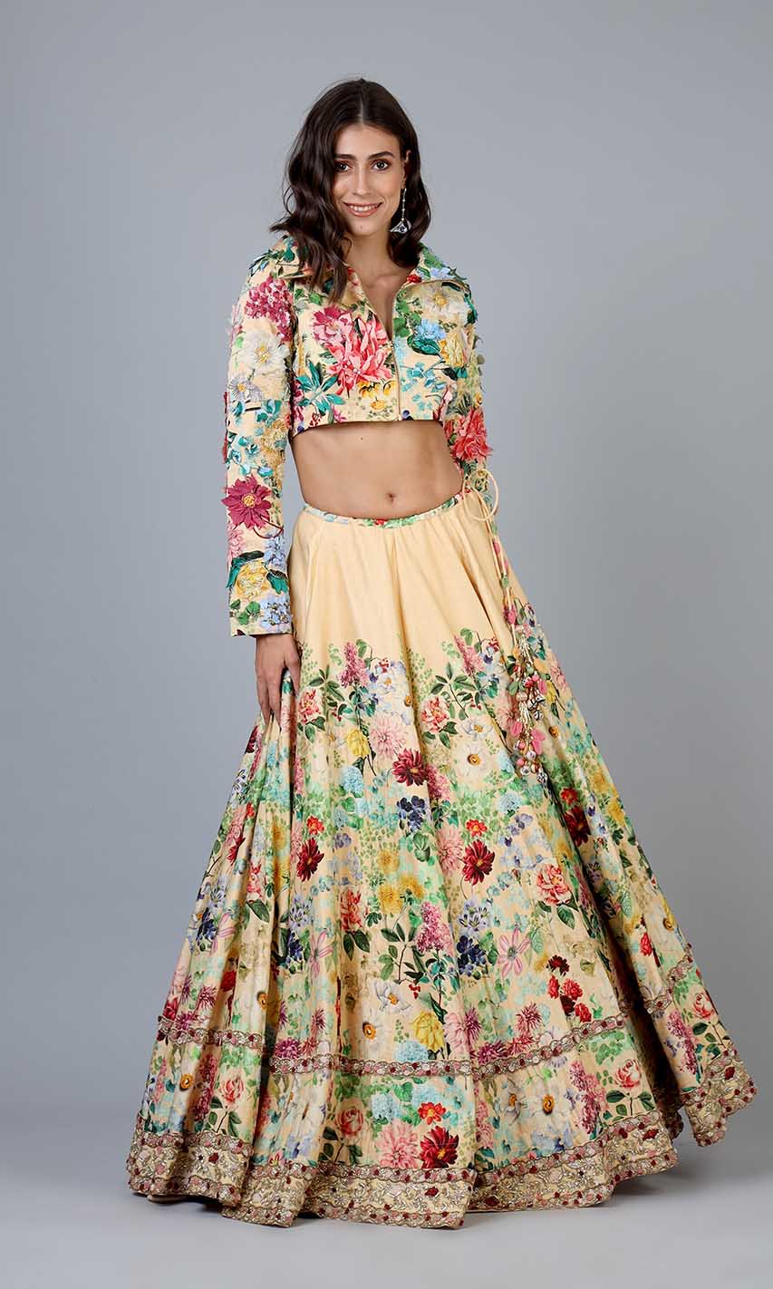 Maia Floral Lehenga with Jacket