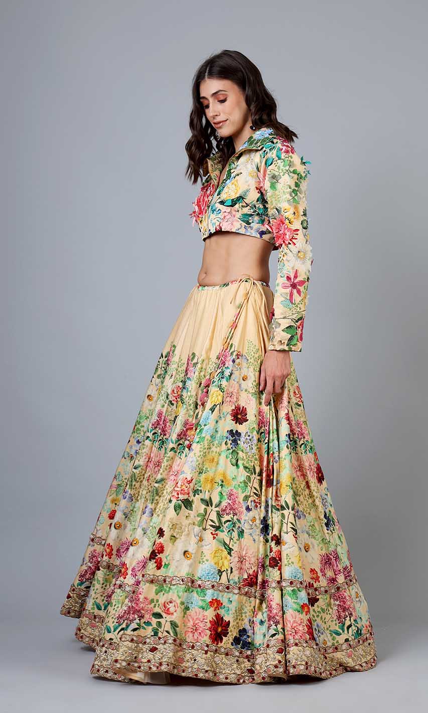 Maia Floral Lehenga with Jacket