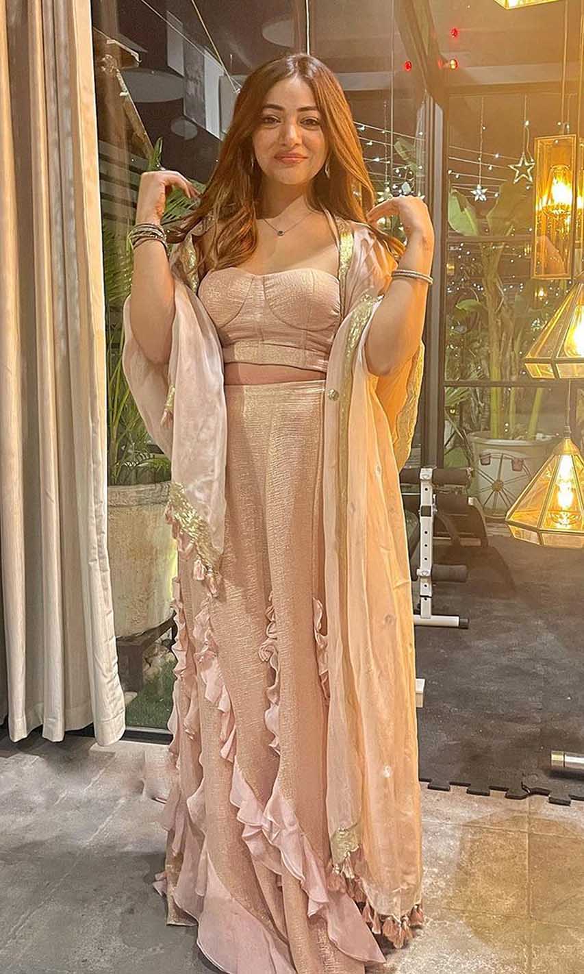 Myra Blush Pink Skirt Set