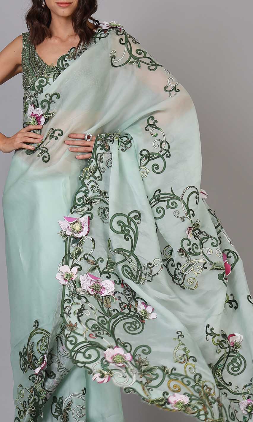 Appliqué and scrollwork