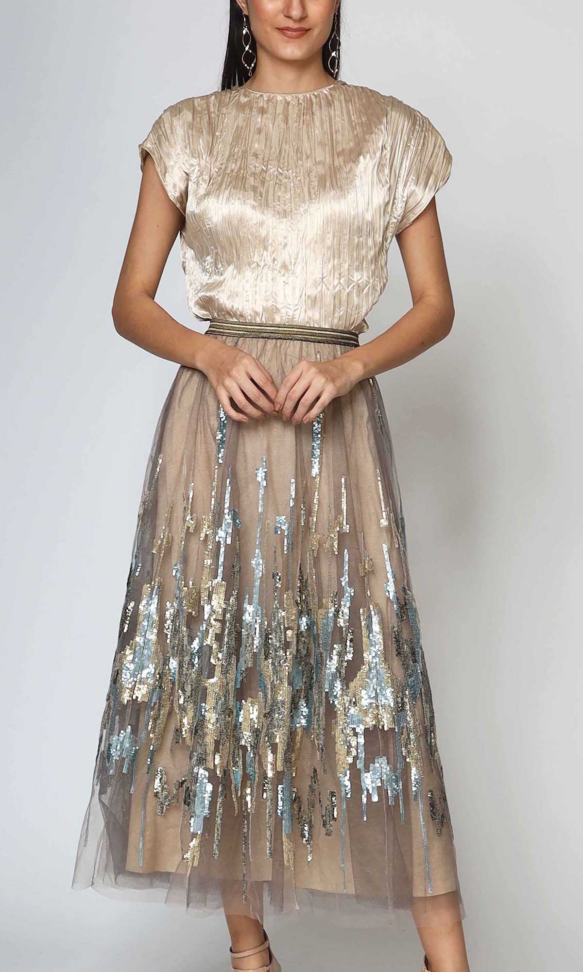 Sequin rows